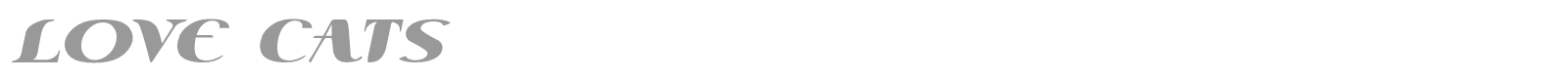 Love Cats font preview